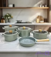 سرویس قابلمه 11 پارچه نیوفلیم اصل کره مدل فیکا طوسی