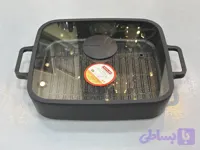 خريد قسطی تابه نیوفلیم مدل فیکا مشكي مستطيل گريل