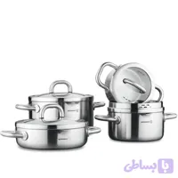 خريد قسطی سرویس قابلمه کرکماز مدل A2795 البا ۸ پارچه استیل ضد زنگ