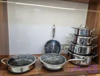 خريد قسطی سرویس قابلمه ١٤ پارچه هرموسا تمام استیل با کف لیزری