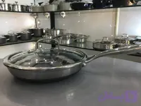 خريد قسطی تابه تک دسته استیل کف لیزری هرموسا سایز ۲۴