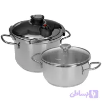 خريد قسطی زودپز دوقلو کرکماز ترکیه اصلی مدل A171 ظرفیت 7 و 4 لیتری
