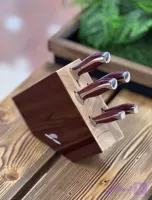 سرویس چاقو 6 پارچه تایگر زرشکی کد 13121