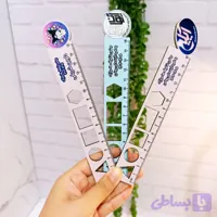 خط کش چوبی شابلون دار در طرح دلخواه شما