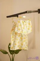 تاپ و شورتک دخترانه نخ پنبه