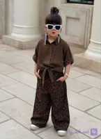 شومیز و شلوار دخترانه جنس شومیز لینن جنس شلوار ساتن سیلک