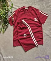 تیشرت شلوارک ادیداس اسپورت نخ پنبه ۴۰ الی ۵۵