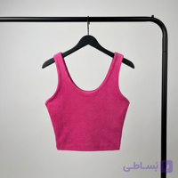 کراپ تاپ زنانه یقه گرد تیپ لاکرا سوپر