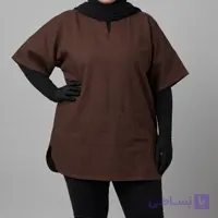 تونیک و شومیز زنانه لینن جلو بسته