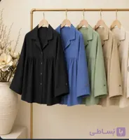 شومیز زنانه لینن مدل عروسکی صورتی پاستلی
