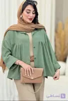 شومیز زنانه لینن مدل عروسکی ماچا