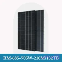 پنل خورشیدی 705 وات مونو کریستال N-Topcon Bifacial