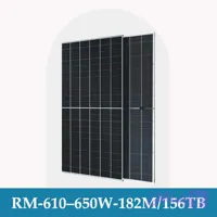 پنل خورشیدی 650 وات مونو کریستال N-Topcon Bifacial