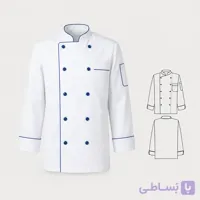 الگو لباس آشپزی سرآشپز | سایزبندی کامل و یک‌سایز