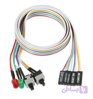محصول نمونه تستی کلید سوییچ و ریست کامپیوتر مدل 2KEY+2LED
