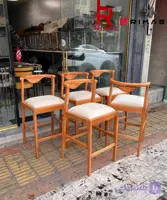 صندلی کانتر چوبی مدل رونیز