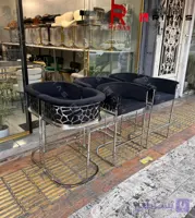 صندلی کانتر ثابت مدل طرح سنگ