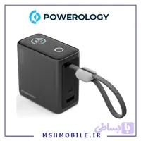 پاور بانک 15000 پاورولوژی Powerology اصل 45 وات مدل PPBCHA60 با کابل
