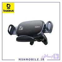 هولدر دریچه کولر و شارژر وایرلس 15 وات بیسوس Baseus LightChaser Electric Car Mount BS-CM029