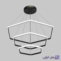 لوستر و آویز شش گوش دوبل