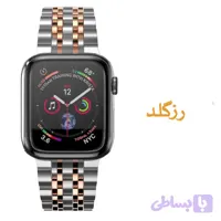 بند استیل / فلزی مناسب برای ساعت هوشمند مدل 7Bead SLV 2C مناسب برای اپل واچ 38 mm سری 3