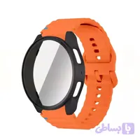 ست بند سیلیکونی + کاور و گلس سامسونگ واچ 5 سایز 40 میلی متری Galaxy Watch 5 40mm (کد MJ1Q8)