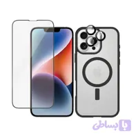 کاور مدل Magsafe BRD RngFl مناسب برای گوشی موبایل اپل iPhone 16 Pro به همراه محافظ لنز دوربین و محافظ صفحه نمایش