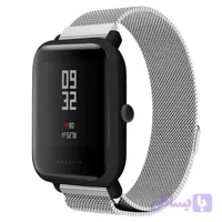 بند حصیری فلزی مدل میلانس ساعت هوشمند شیائومی امیزفیت بیپ لایت Xiaomi Amazfit Bip Lite