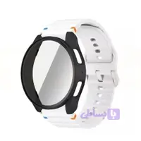 ست بند سیلیکونی + کاور و گلس سامسونگ گلکسی واچ 6 سایز 44 میلی متری Galaxy Watch 6 44mm | محافظت کامل با استایل متنوع