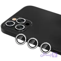 محافظ لنز دوربین مدل نگین دار مناسب برای گوشی موبایل اپل Iphone 15 Pro / 15 Promax