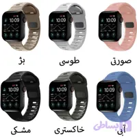 بند سیلیکونی اسپیگن مدل SPIGEN SPORT برای اپل واچ سری SE/1/2/3/4/5/6/7/8/9/SE2021/SE2023/se ALUMINUM سایز 38 / 40 / 41 میلی متر