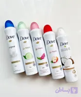 اسپری ضد تعریق داو موجود در 5 رایحه dove انگلیسی دارای بچ کد