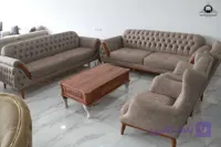 مبل راحتی ۸نفره چستر آتن تمام چستر | چوبین ژینا