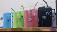 قمقمه سه تایی پلاستیکی کرومی و دوستان