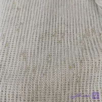 پارچه پرده حریر افکت دار سیم دوزی شاینی لنو بافت کات متری