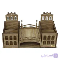 جامدادی رومیزی رانزو گالری مدل ساختمان کلاسیک کد 0107