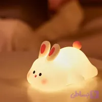 چراغ خواب سیلیکونی خرگوش گرد