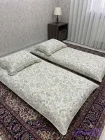 کاور تشک زیپدار و ۲عدد روبالشی چین دار نازی