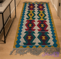 گلیم دستبافت دومتری ریزیک کدB8571