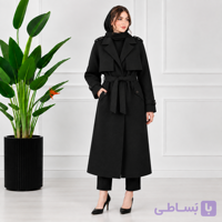 پالتو فوتر زنانه مدل شنل دار کد ۱۲