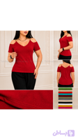 تیشرت سرشانه زنجیری تکفروشی