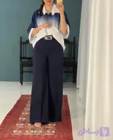 شلوار بگ کرپ دبل گرم بالا بسیار باکیفیت کالکشن تابستانه 1405