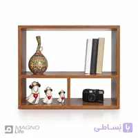 شلف دیواری و کتابخانه رومیزی سه طبقه دکورین مدل DEC-0016