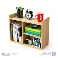 کتابخانه و نظم دهنده رومیزی چوبی دکورین مدل DEC-0027