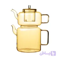 کتری قوری پیرکس شعله مستقیم طرح کاراجا 2عددی