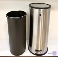 سطل زباله 30لیتر آکا مدل پدالی درب آیینه ای