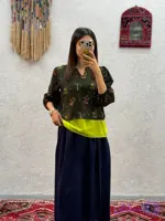 شومیز موهر گلدار