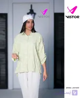 شومیز طرح دار ۴ رنگ سایز:l,xl