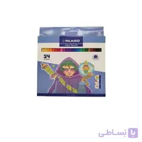 مدادرنگی 24 رنگ جعبه مقوایی پيكاسو