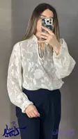شومیز گلدار شیشه‌ای KTN